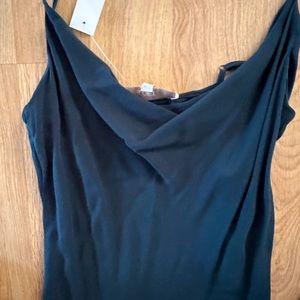 Loft, NWT dress, emerald green, mid calf length, adjustable straps.